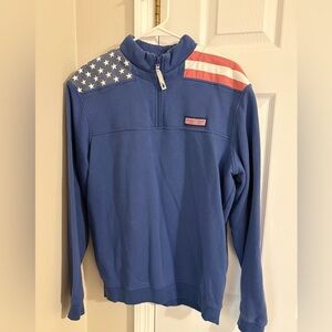 Men's Vineyard Vines Shep Shirt with American Flag Detail